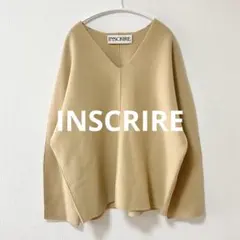 INSCRIRE オーバーサイズＶネック　ウール　ニット