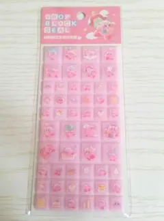 【新品未使用】カービィ タイルシール　ブロックシール ピンク