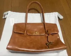 【新品】ケリー ターンロック ダブルハンドルトラペーズトートバッグ