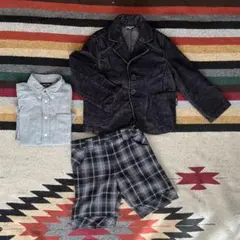 【美品】COMME CA ISMコムサイズム　100cm フォーマル　3点セット