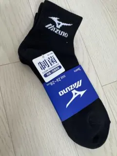新品　Mizuno ミズノ　抗菌防臭　ソックス 靴下　26-28cmのサムネイル