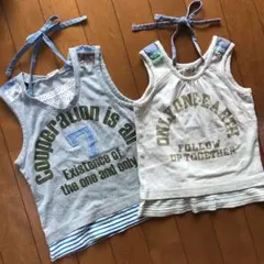 2枚セット F.O KID'S ノースリーブ　女の子100cm・110cmのサムネイル