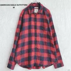 アメリカンイーグル アウトフィッターズ　ボーイフレンドフィットネルシャツ【M】