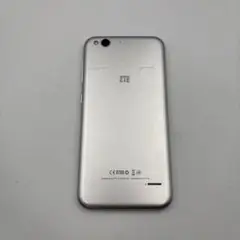 ZTE スマートフォン シルバー 画面ひび割れ
