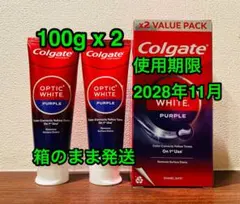 콜게이트 콜게이트 옵틱스 화이트 퍼플 100g x 2