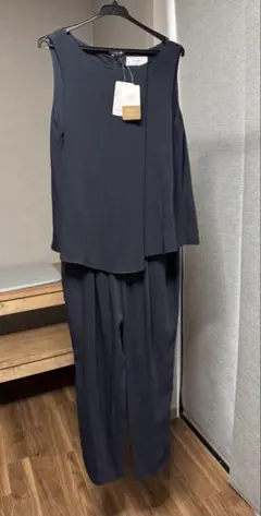 ❤︎未使用❤︎SLOBE IENA ダークネイビー オールインワン【訳あり】のサムネイル