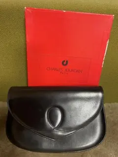 【チェーン付き】CHARLES JOURDAN クラッチバッグ 本革　ショルダー