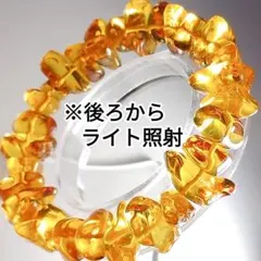 スマトラブルーアンバー（天然琥珀）＆沈香ブレスレット（径16cm