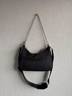 ストラップベルト付きチェーンバッグ