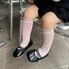 ブラックバレエシューズ フォーマルシューズ　卒入園式　ベビーシューズ