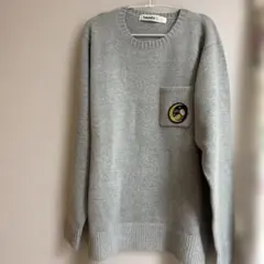未使用　Laundryフクロウ柄グレーのセーター