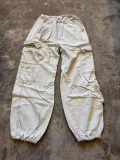 ★美品★ZARA ザラ ライトブルーデニム カーゴパンツ 13-14 160のサムネイル