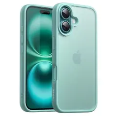 JETech iPhone16Plus 6.7インチ用マットケースティールブルー