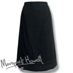 美品♡　旧タグ　マーガレットハウエル　ミモレ丈　上品　ウール　スカート　グレー