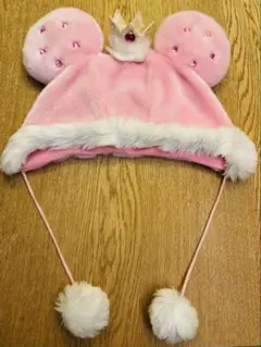 ミッキー ミニー王冠 ファンキャップ ディズニーピンク/レッグウォーマーセット