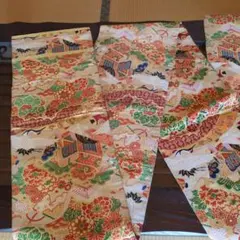 昭和レトロアンティーク華やかな丸帯リメイクなどに