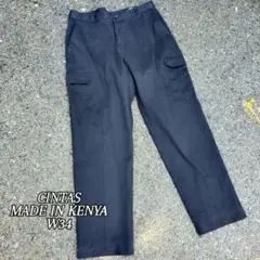 ブラック ワークパンツ