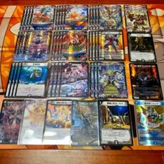 デュエマ デーモンコマンドデッキ+調整パーツ スリーブ付き - メルカリ