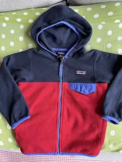 patagonia フリースジャケット 3T ネイビー/レッド