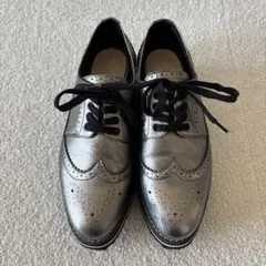 美品 ZARA ザラ プラットフォームローファー 厚底 38 ZARA プラットフォームローファー ブラック ローファー 革靴