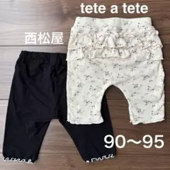 ベビー レギンス 2枚セット　テータテート、西松屋のサムネイル