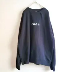 コーエン　トレーナー　スエット　クルーネック　黒　XL 大きめ トップス　長袖