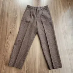 千鳥格子 スラックス