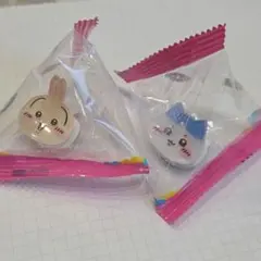 ちいかわ ぷちクリップ 2個セット うさぎ ハチワレ
