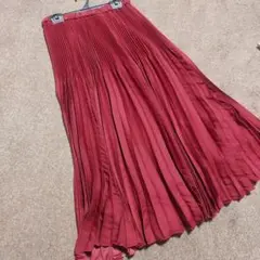 【即購入可】プリーツ スカート ボルドー