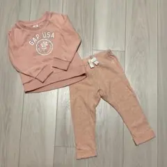 プチバトー　レギンス　GAP トレーナー　上下セット　80
