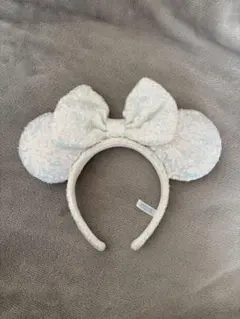 ミニー スパンコール カチューシャ オーロラホワイト