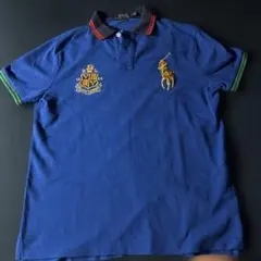 POLO RALPH LAUREN ビッグポニーfit shirt ブルー M