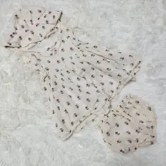 PETIT BATEAU 花柄 ノースリーブワンピースセット 6m 67cm