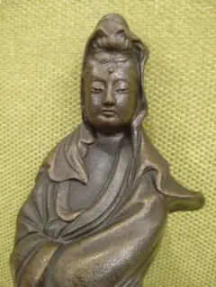 備前焼 観音菩薩座像 仏像 置物 仏教 陶像 インテリア 細工物 久本浩一？ 備前焼 観音菩薩座像 仏像 置物 仏教 陶像 インテリア 細工物