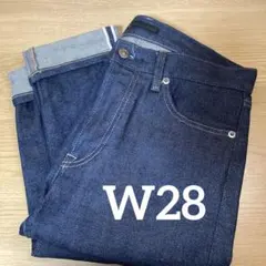 UNIQLO スリムフィットジーンズ　W28　セルビッジ　インディゴブルー
