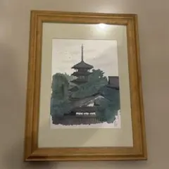 美品】平山郁夫 「薫風 長谷寺」 複製画 - メルカリ