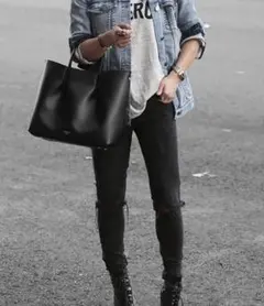 美品/カメリアローマ 本革 トートバッグ（A4・PC収納可）