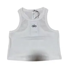 alo 新品未使用ホワイト タンクトップ XSサイズ alo❣️ XS ホワイト￼ベージュ タンクトップ❣️美品 - メルカリ