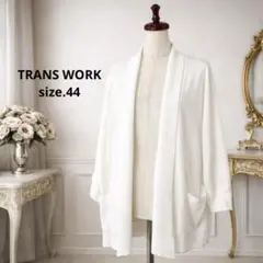 8美品　大きいサイズ　TRANS WORK カーディガン　15号のサムネイル