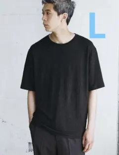 lidnm Linen T-Shirt Sサイズ ICE BLACK - メルカリ