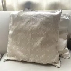 Francfranc花柄ベージュゴールド色クッションカバー45×45