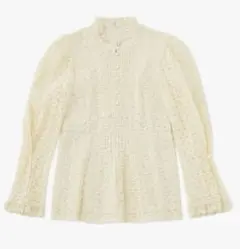 新品未使用品⭐︎マウジー　アイボリー レース フレアスリーブ シャツ　チュニック