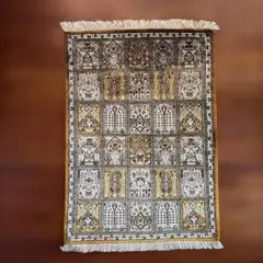 ペルシャ絨毯 qum 玄関 マット 高級マット 最後の晩餐 woolknot - メルカリ