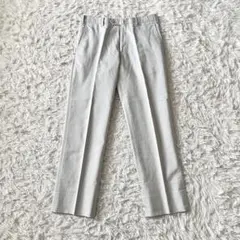 【LoroPiana ロロピアーナ】コットンスラックス綿パンツ白ホワイト 48