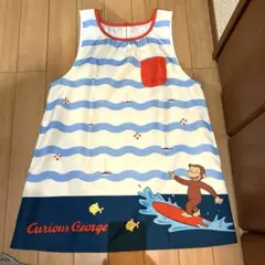 売り切り短期出品　おさるのジョージ　エプロンのサムネイル