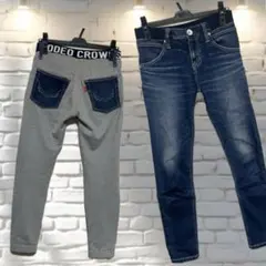 RODEO CROWNS デニム コンビ スウェットパンツ