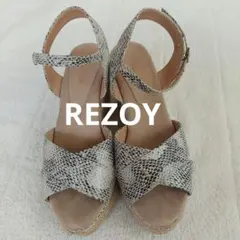 REZOY パイソン柄 ウェッジソール サンダルのサムネイル