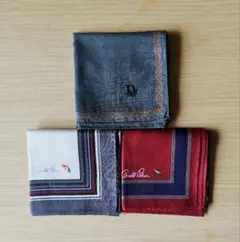 ハンカチ 3枚セット Christian Dior Arnold Palmerのサムネイル