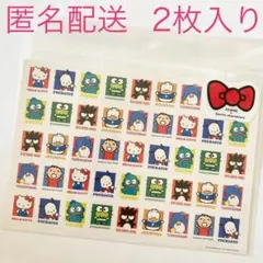 サンリオキャラクターズ　3coins スリコ　切手風シール　ステッカー