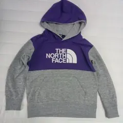 THE NORTH FACE フード付きトレーナー 紫/グレー　キッズ 140